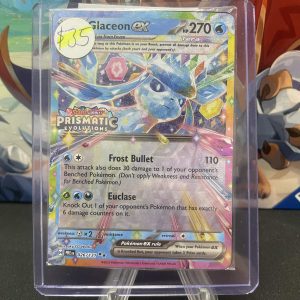 Glaceon Ex Prismatic Evolutions Stamped