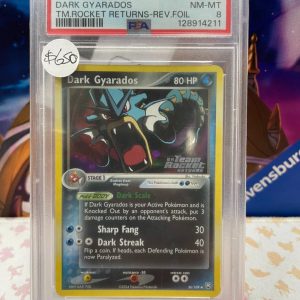 Dark Gyarados Team Rocket Returns stamped psa 8