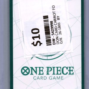 Carrot Don card, OP Singles One Piece trading card - alternate view