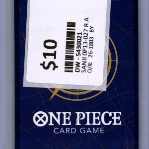 Sanji op13-027 R Alt Art, OP Singles One Piece trading card - alternate view