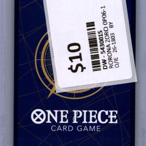 Roronoa Zoro op06-118 SEC, OP Singles One Piece trading card - alternate view