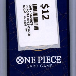 Perona OP12-034 SR, OP Singles One Piece trading card - alternate view