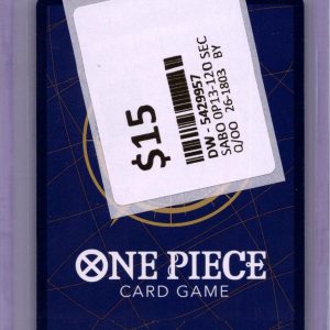 Sabo op13-120 SEC, OP Singles One Piece trading card - alternate view