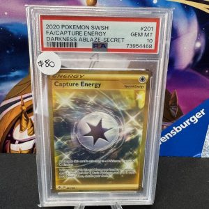 Capture Energy 201/189, PSA 10 Pokemon card