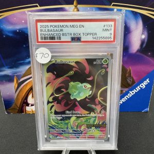 Bulbasaur 133 box topper PSA 9, Graded Cards Pokemon card