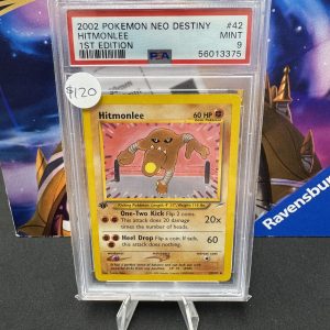 Hitmonlee 42/105 1st edition PSA 9, Graded Cards Pokemon card