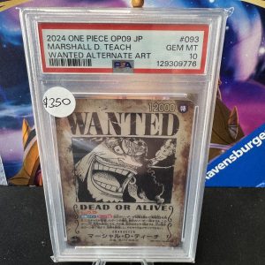marshal d teach op09-093 sp psa 10, Graded Cards One Piece trading card