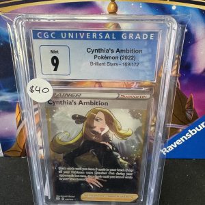 cynthias ambition CGC 9, Graded Cards Pokemon card