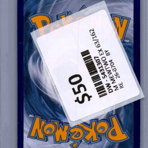 M Mewtwo ex 63/162, BREAKthrough Pokemon card - alternate view
