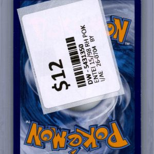 Entei 15/98, Ancient Origins Pokemon card - alternate view