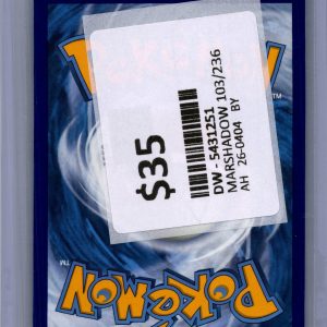 Marshadow 103/236 RH, Cosmic Eclipse Pokemon card - alternate view