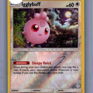 Igglybuff 168/236 RH, Cosmic Eclipse Pokemon card
