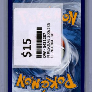 Ns Resolve 200/236, Cosmic Eclipse Pokemon card - alternate view