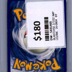 Blastoise 2/102, Vintage Singles Pokemon card - alternate view