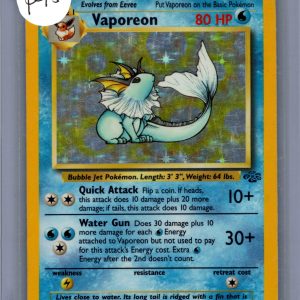 Vaporeon 12/64, Vintage Singles Pokemon card