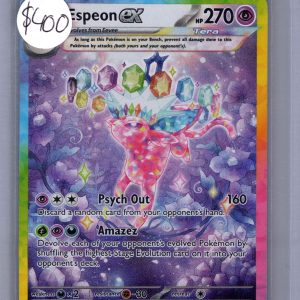Espeon EX 155/131, Prismatic Evolutions Pokemon card