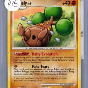 Bonsly 71/130, Diamond and Pearl Pokemon card
