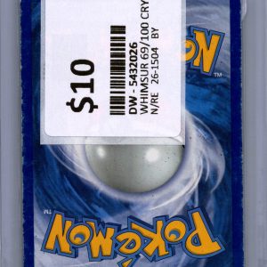 Whismur 69/100 Reverse Holo, Crystal Guardians Pokemon card - alternate view