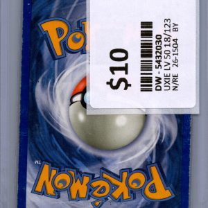 Uxie 18/123 Holo, Mysterious Treasures Pokemon card - alternate view