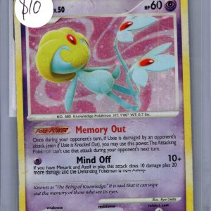 Uxie 18/123 Holo, Mysterious Treasures Pokemon card