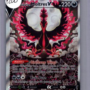 Galarian Moltres V 177/198, Chilling Reign Pokemon card