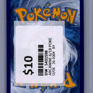 Arcanine 6/18, Detective Pikachu Pokemon card - alternate view