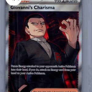Giovanni's Charisma 197/165, 151 Pokemon card