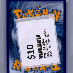 Trainer's Mail 100/098, Ancient Origins Pokemon card - alternate view