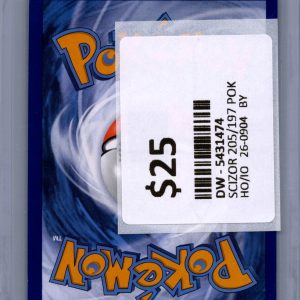 Scizor 205/197, Obsidian Flames Pokemon card - alternate view