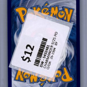 Charmander 9/25, Promo Pokemon card - alternate view