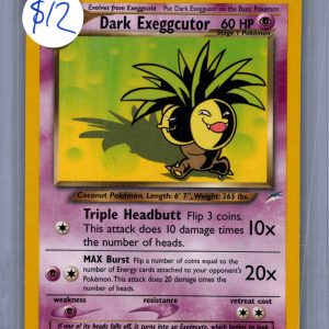 Dark Exeggcutor 33/105, Vintage Singles Pokemon card