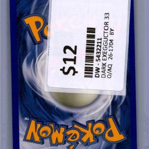 Dark Exeggcutor 33/105, Vintage Singles Pokemon card - alternate view