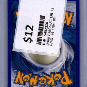 Dark Exeggcutor 33/105, Vintage Singles Pokemon card - alternate view