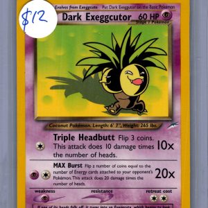 Dark Exeggcutor 33/105, Vintage Singles Pokemon card