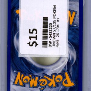 Unown 57/105, Vintage Singles Pokemon card - alternate view