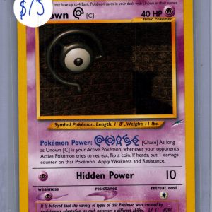 Unown 57/105, Vintage Singles Pokemon card