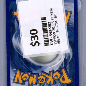 Espeon 20/75, Vintage Singles Pokemon card - alternate view
