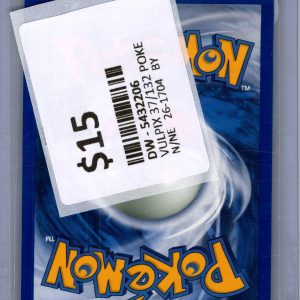 Brocks Vulpix 37/132, Vintage Singles Pokemon card - alternate view