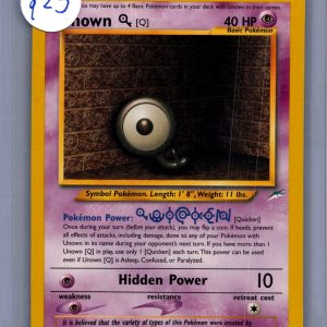 Unown 59/105, Vintage Singles Pokemon card