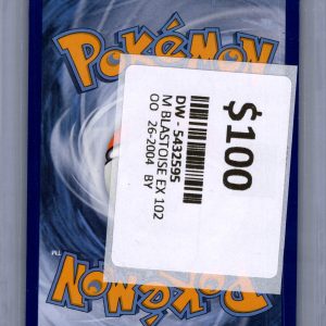 M Blastoise Ex 102/108, Evolutions Pokemon card - alternate view