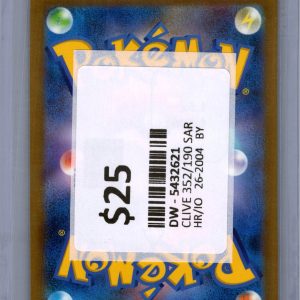 Clive 352/190 SAR, Japanese Singles Pokemon card - alternate view