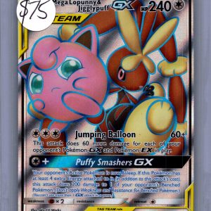 Mega Lopunny and Jigglypuff 225/236, Cosmic Eclipse Pokemon card