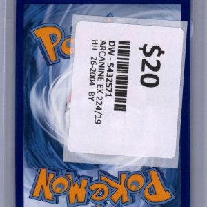 Arcanine ex 224/198, Scarlett and Violet Base Pokemon card - alternate view