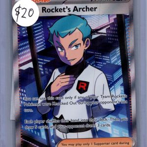 Team Rockets archer 223/182, Destined Rivals Pokemon card