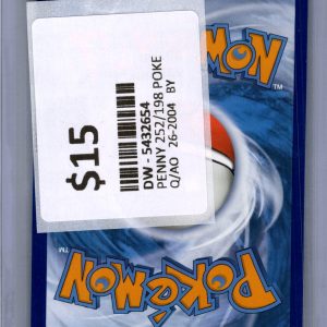Penny 252/198, Scarlett and Violet Base Pokemon card - alternate view