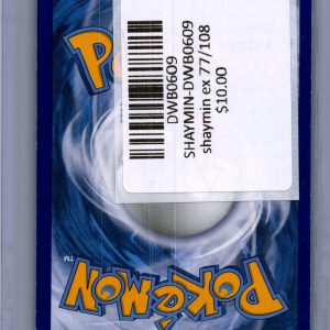Shaymin EX 77/108, Roaring Skies Pokemon card - alternate view