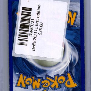 Cleffa 20/111 1st Ed, Vintage Singles Pokemon card - alternate view