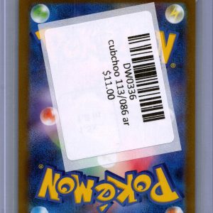 Cubchoo 113/086 AR, Japanese Singles Pokemon card - alternate view