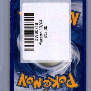 Flareon 19/64, Vintage Singles Pokemon card - alternate view