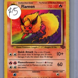 Flareon 19/64, Vintage Singles Pokemon card